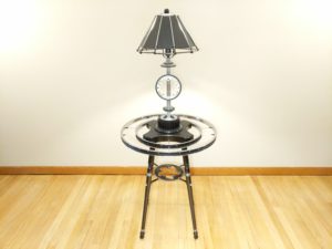 TWO WHEELS LAMP & TABLE SET